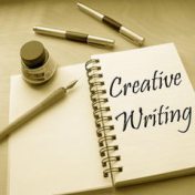 ”Creative writing skills” – en bokhylla, Dishaggi