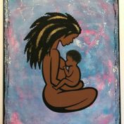 “Maternidad y ternura”, una estantería, Paula Tapri