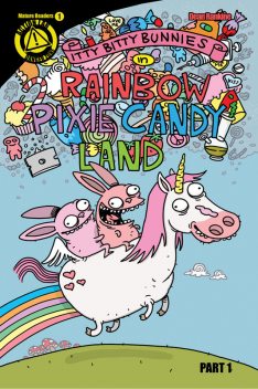 Itty Bitty Bunnies in Rainbow Pixie Candy Land #1, Dean Rankine